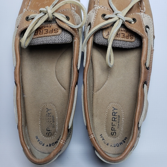 SPERRY Women's Top Sider Tan Angelfish Slip-On Boat Shoes Size 8 - Picture 7 of 17